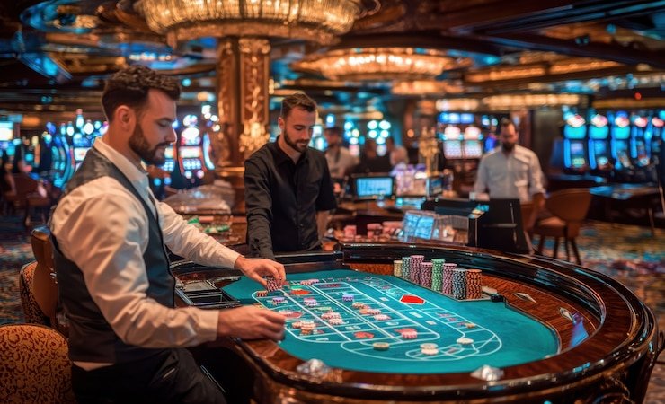 Casino card games interface showing blackjack and baccarat tables available on 111taka platform